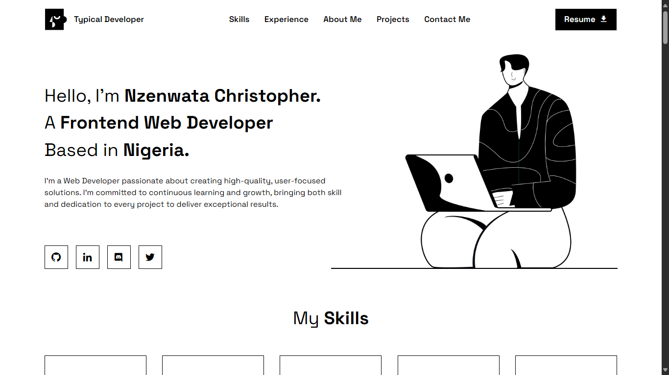 My Portfolio | Typical Developer | Nzenwata Christopher